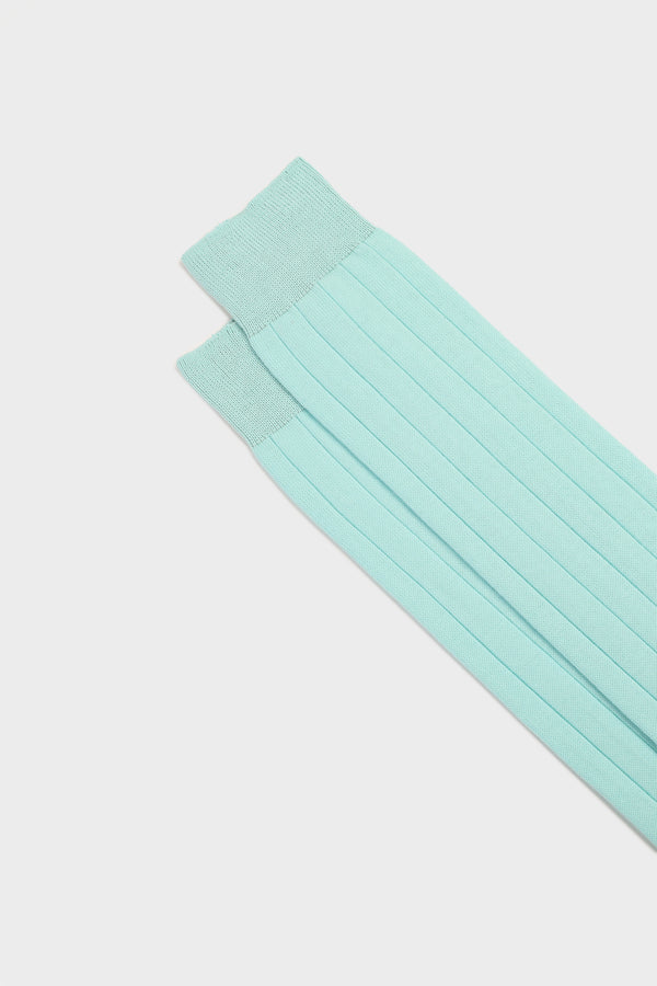 CALZA MASSIMO, 100% COTONE PIMA, AQUAMARINE