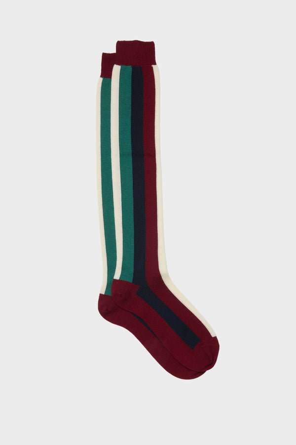 SOCKS DIEGO . 90% WOOL 10% POLYAMIDE, GREEN-BLUE-RED.