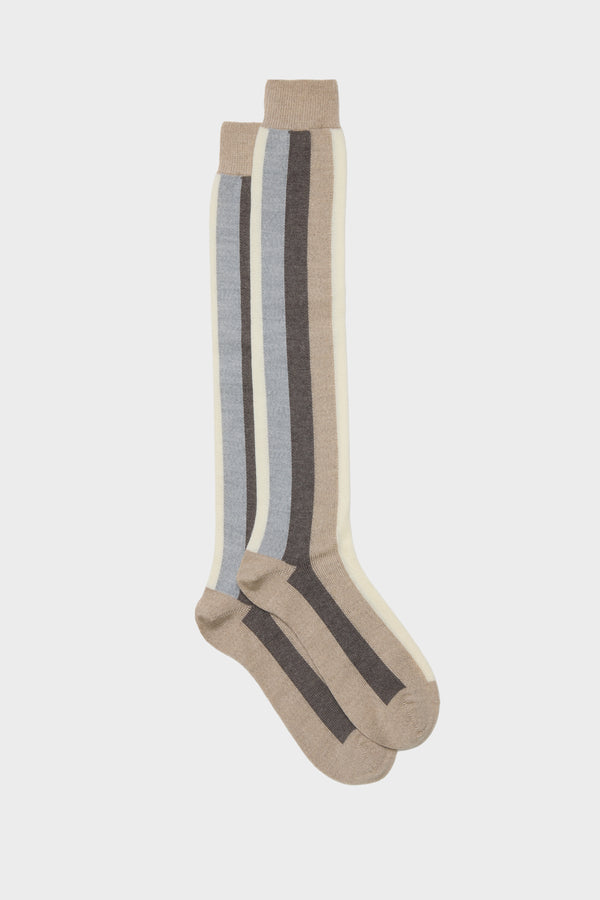 SOCKS DIEGO. 90% WOOL 10% POLYAMIDE, BEIGE.