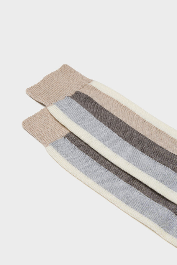 SOCKS DIEGO. 90% WOOL 10% POLYAMIDE, BEIGE.