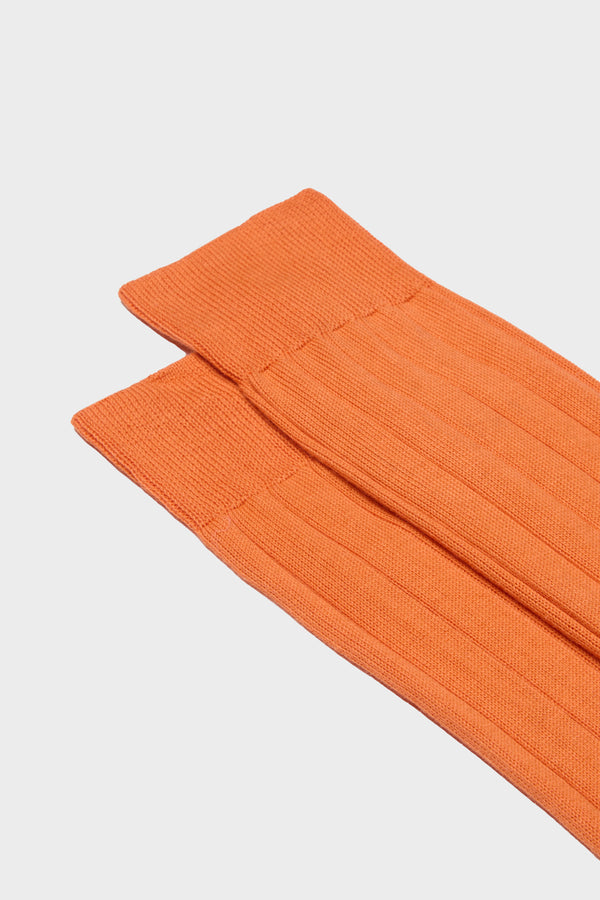 CALZA MASSIMO, 100% COTONE PIMA, ORANGE.