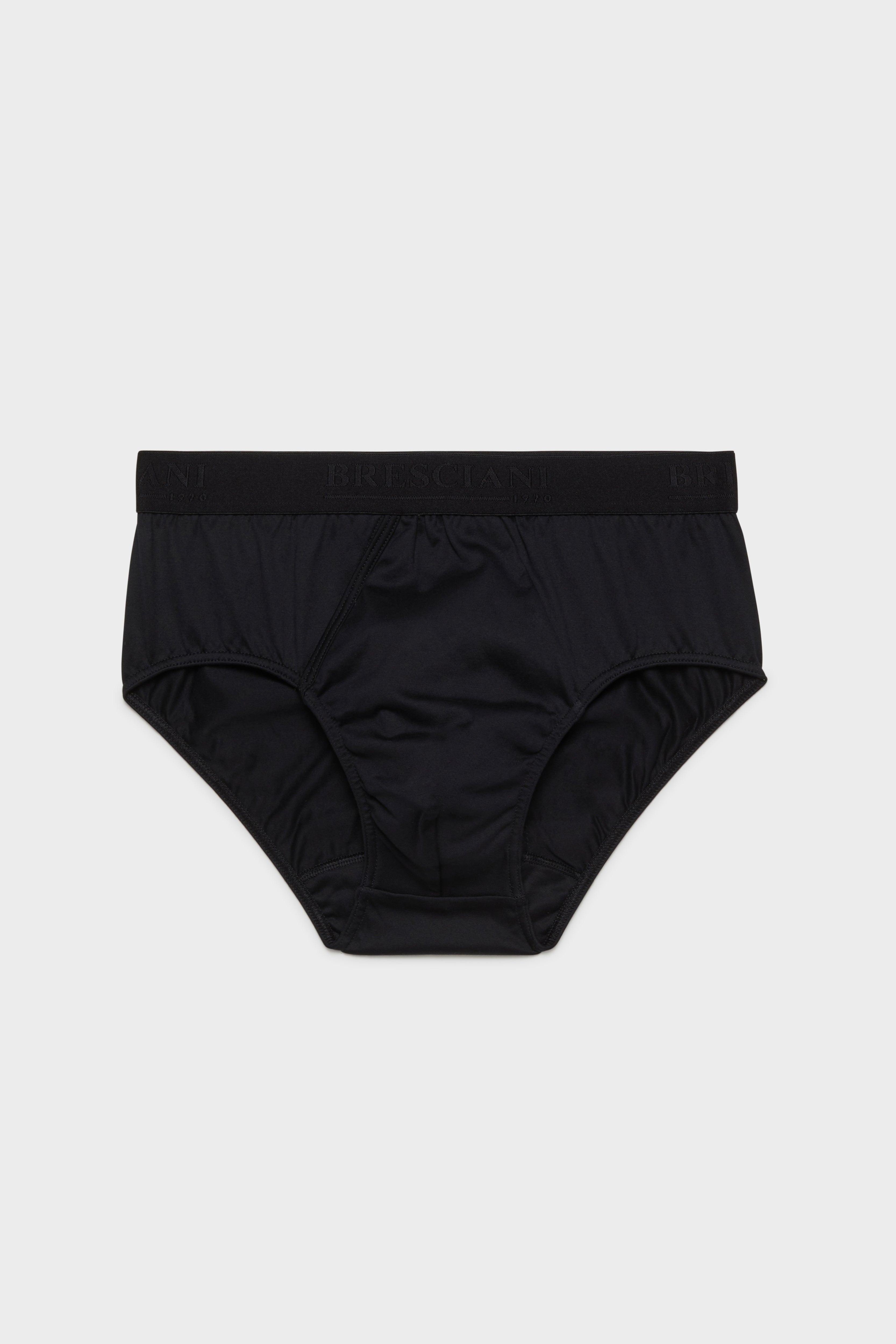 BRESCIANI - men's underwear . Briefs. Cotton. Black – Bresciani Shop
