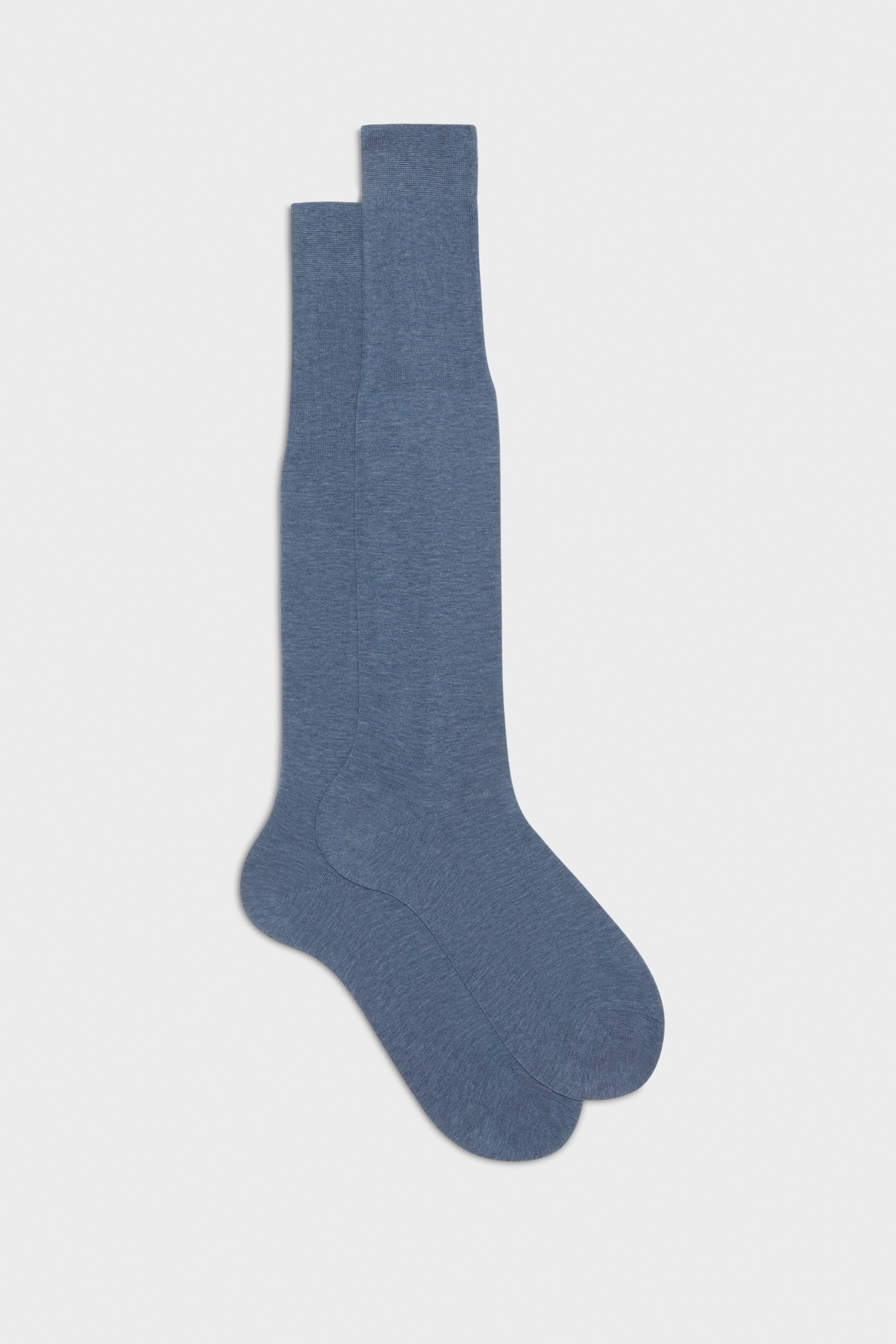 BRESCIANI - Men's socks: Lorenzo model. Cotton. Blue melange ...